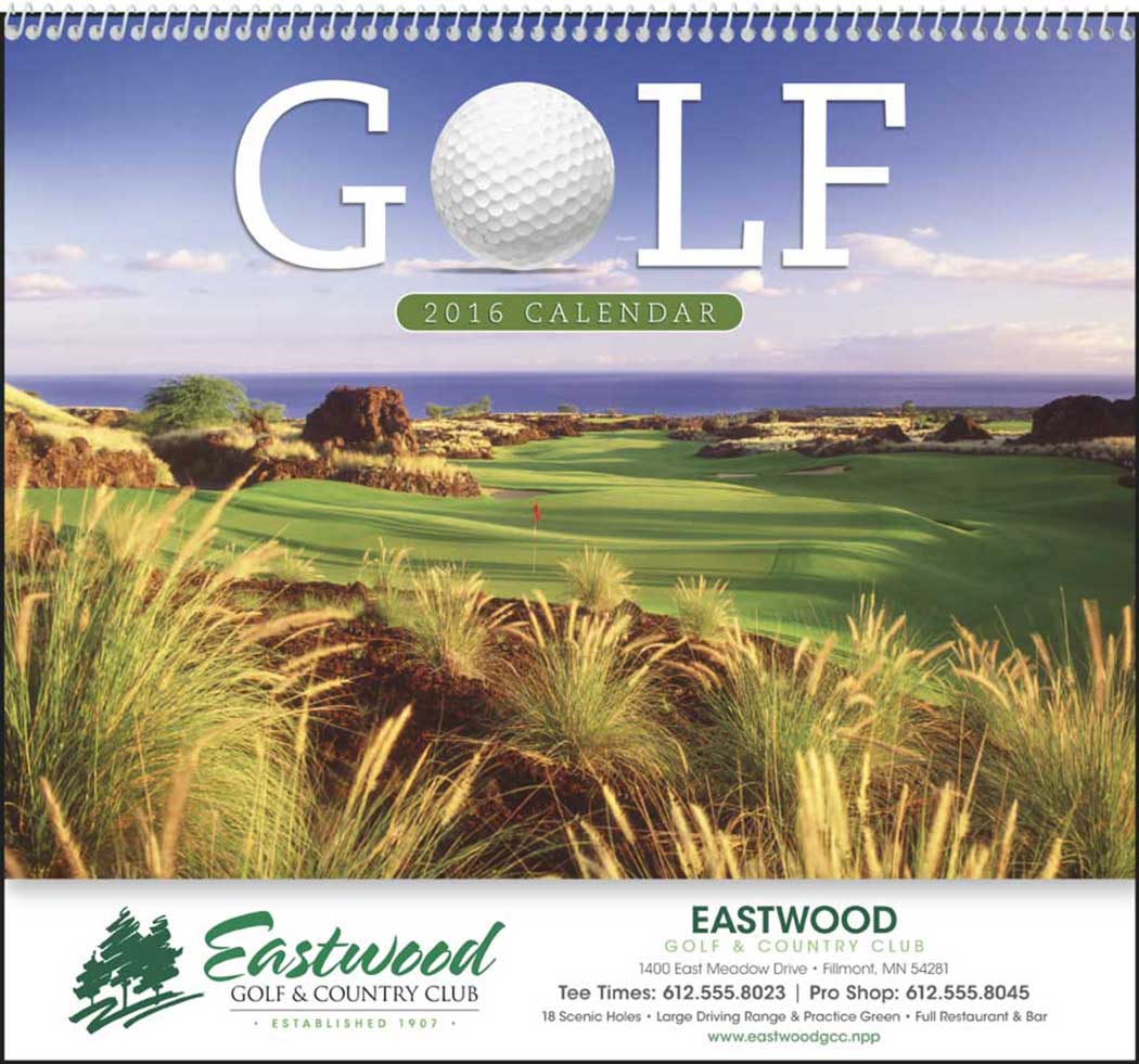 golfing wall calendars
